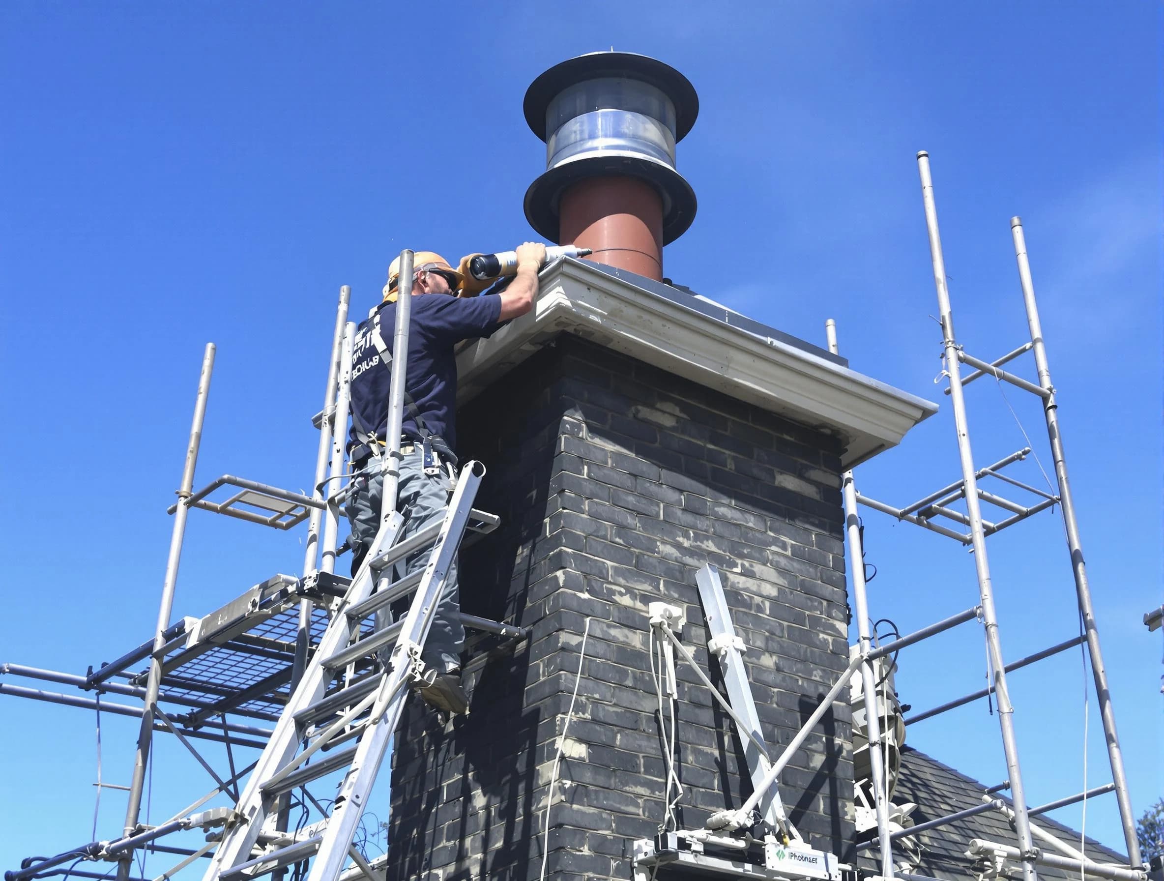 Sturdy chimney crown finished by New City Chimney Sweep in New City, NY