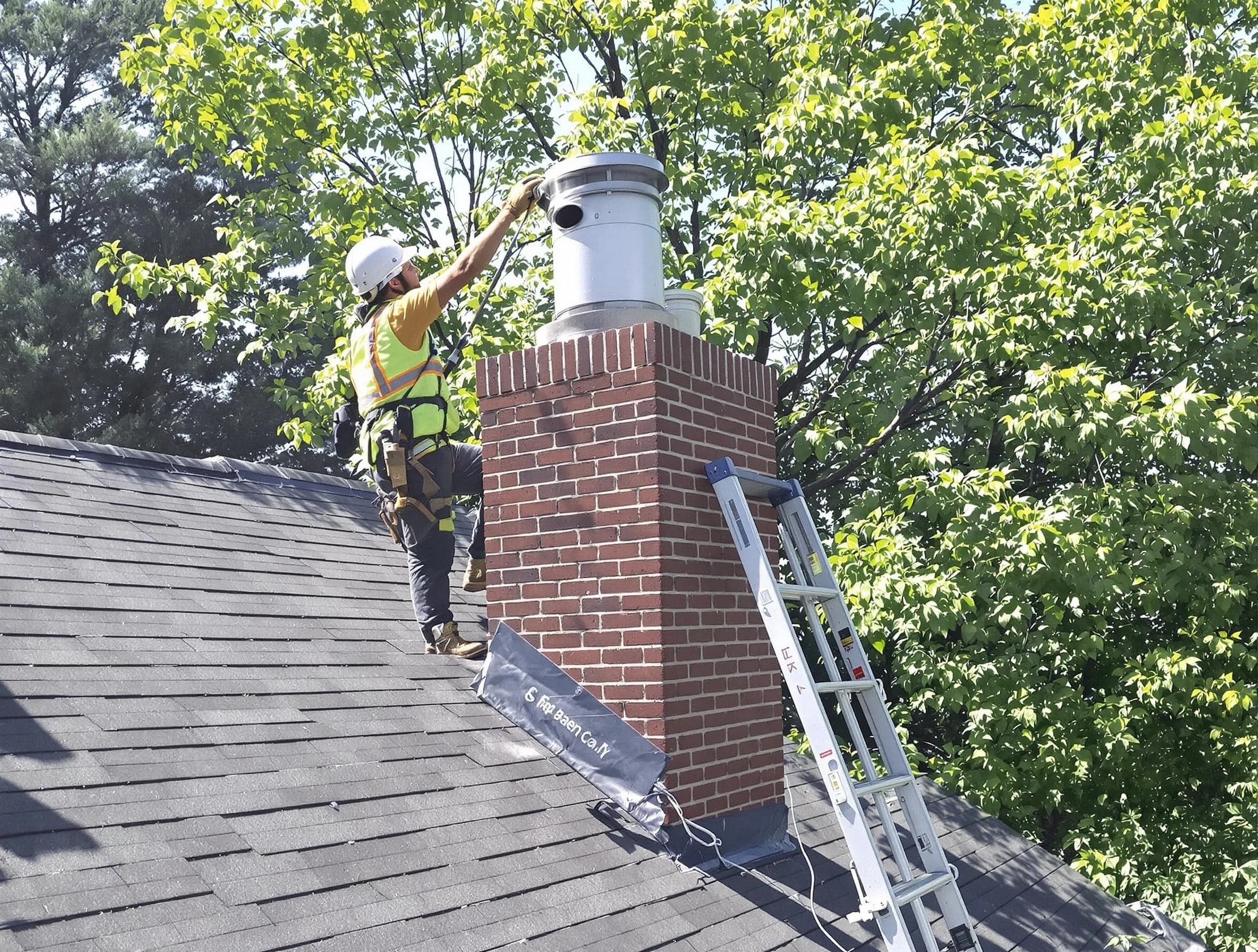 Chimney liner inspection by New City Chimney Sweep in New City, NY