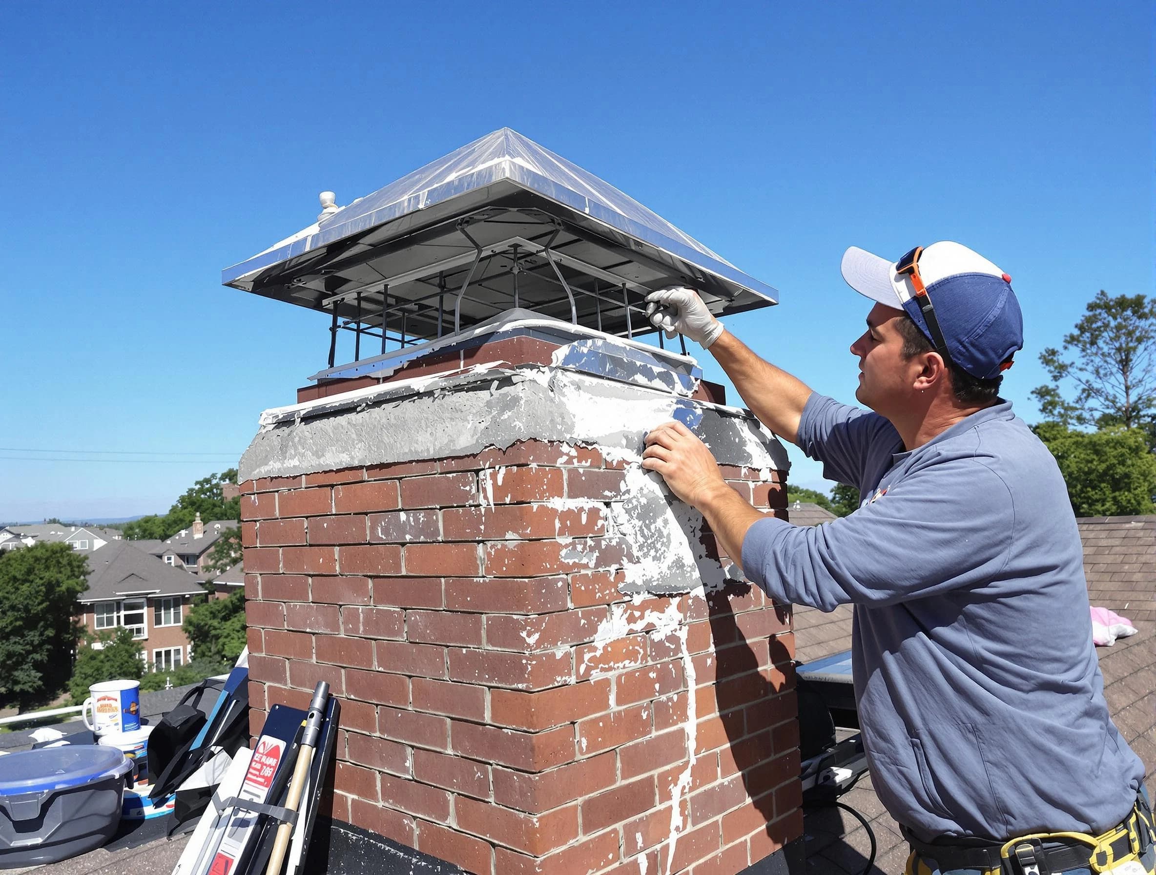 Chimney Crown Services service in New City, NY