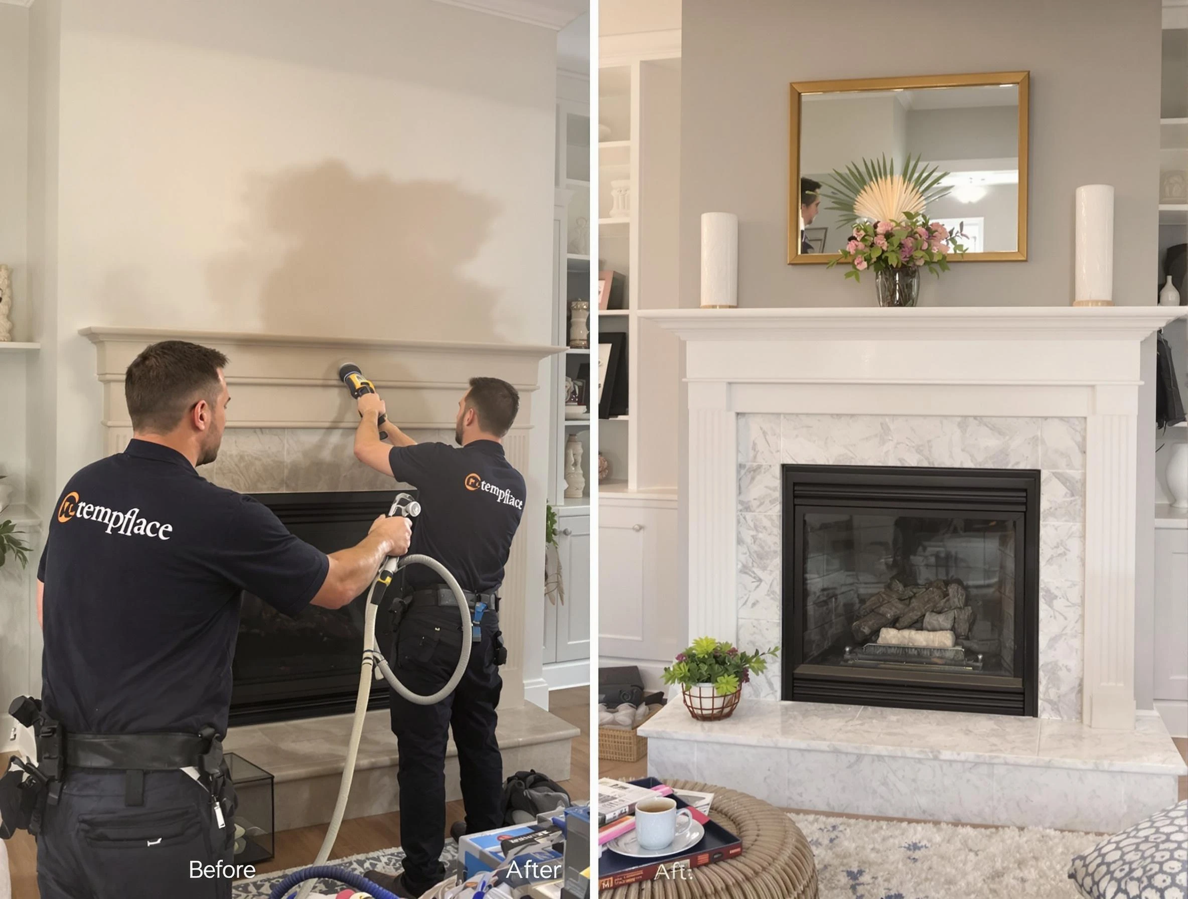 Professional soot removal by New City Chimney Sweep team in New City, NY